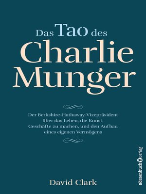 cover image of Das Tao des Charlie Munger